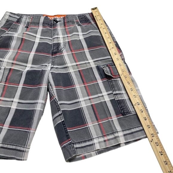 Iron Men’s Plaid Denim Cargo Shorts Sz 30 - Picture 10 of 14